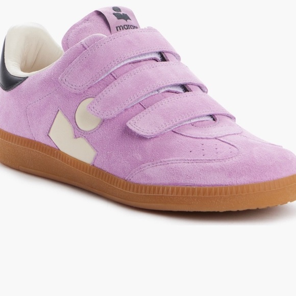Isabel Marant Pink Velcro Sneakers - Picture 1 of 7